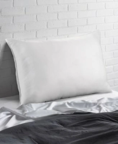 Ella Jayne Soft Plush Gel Fiber Filled Allergy Resistant Stomach Sleeper Pillow In White