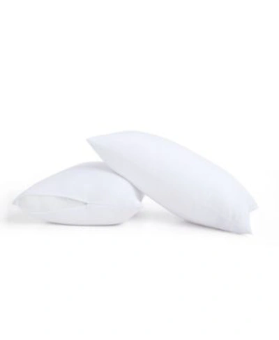 Truly Calm Antimicrobial Down Alternative 2 Pack Pillows With Protector In White