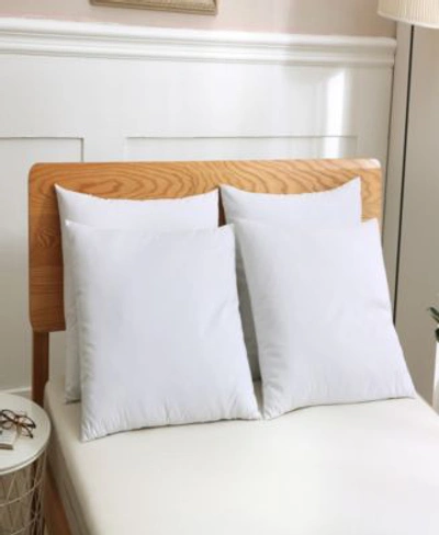 St. James Home 4 Pack Soft Cover Nano Feather Filled Bed Pillows In White