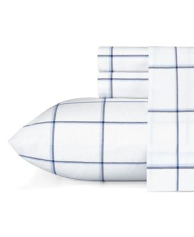 Nautica Plot Cotton Percale Sheet Set Collection In Dark Blue