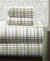 Pointehaven Heavy Weight Cotton Flannel Sheet Sets In Sage Plaid