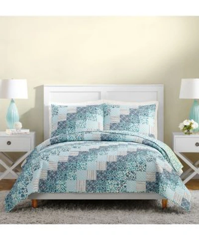 Vera Bradley Cloud Vines Quilted Bedding Collection Bedding In Blue