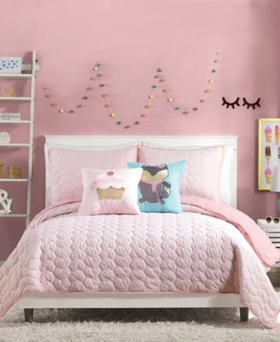 Urban Playground Helaine Quilt Set In Pink