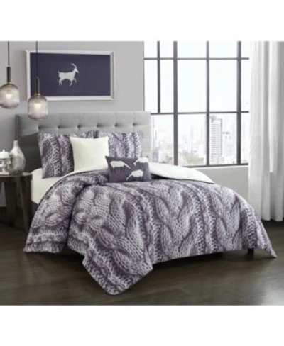 Nanshing Porto Comforter Sets Bedding In Purple
