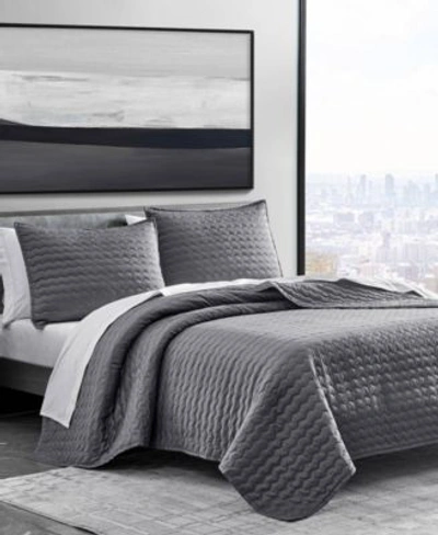VERA WANG HERRINGBONE STITCH QUILT SET