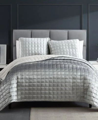 Riverbrook Home Lyndon 3 Piece Coverlet Set Bedding In Silver