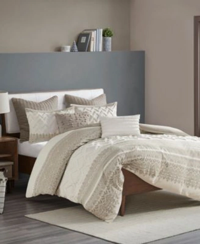 Ink+ivy Mila Bedding Collection Bedding In Taupe