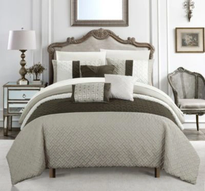 Chic Home Osnat 10 Pc. Comforter Sets Bedding In Grey
