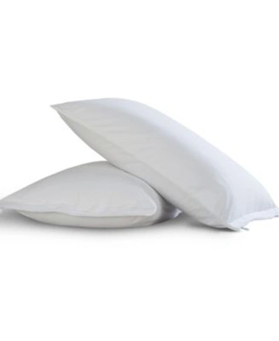 All-in-one All In One Easy Care Pillow Protectors With Bed Bug Blocker 2 Pack In White