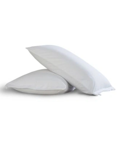 Fresh Ideas All In One Pillow Protector With Bed Bug Blocker 2 Pack In White
