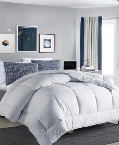 Unikome All Season Classic Grid Jacquard Down Alternative Comforters In White