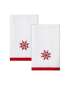 Avanti Sparkle 2 Pack Fingertip Towel Bedding In White