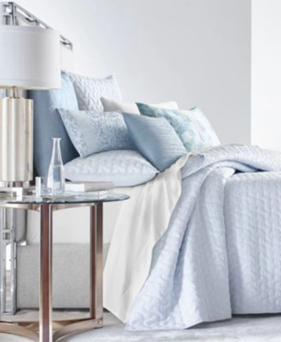 Hotel Collection Lagoon Coverlet Created For Macys Bedding In Sea Blue