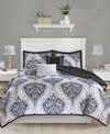 Intelligent Design Senna 5 Pc. Comforter Sets Bedding In Black