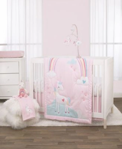 Nojo Little Love By  Rainbow Unicorn Bedding Collection Bedding In Pink