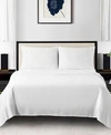 Anne Klein Reverie Solid Sheet Set Collection Bedding In Blue-gray