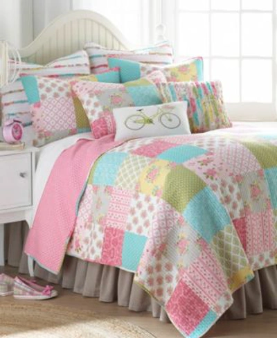 Levtex Home Vintage Rose Garden Quilt Set In Pink