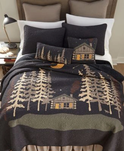 American Heritage Textiles Moonlit Cabin Cotton Quilt Collection In Multi