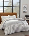 Eddie Bauer Cooper Stripe Beige Duvet Cover Set Bedding In Beige