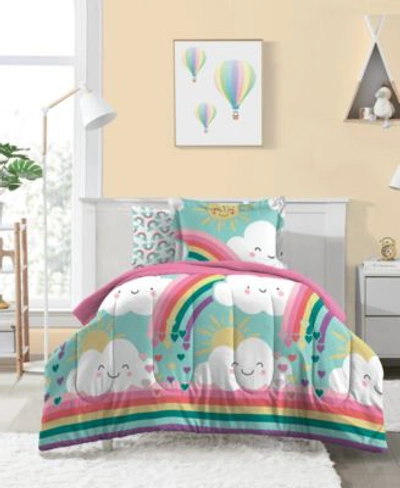 Macy's Dream Factory Rainbow Flare Comforter Sets Bedding In Teal
