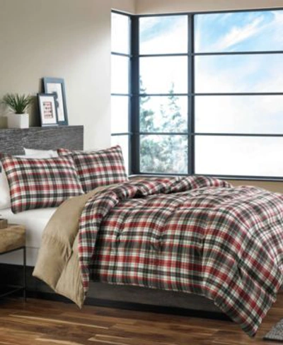 EDDIE BAUER ASTORIA MICROSUEDE REVERSIBLE COMFORTER SET