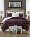 CATHAY HOME INC. EXQUISITE PLUSH FAUX FUR SHERPA REVERSIBLE COMFORTER SET