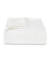 Vera Wang Waffleweave White Blanket Collection Bedding In Medium Grey