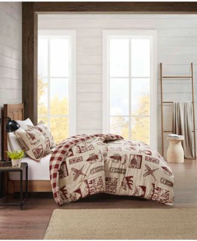 Premier Comfort Flannel Comforter Cabin Mini Set
