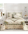 Modern Heirloom Olivia Bedspread Sham Collection In Green