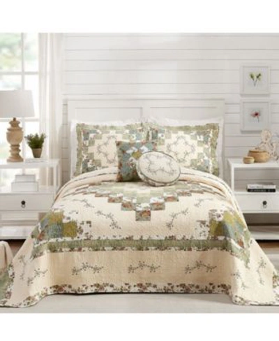 Modern Heirloom Olivia Bedspread Sham Collection In Green