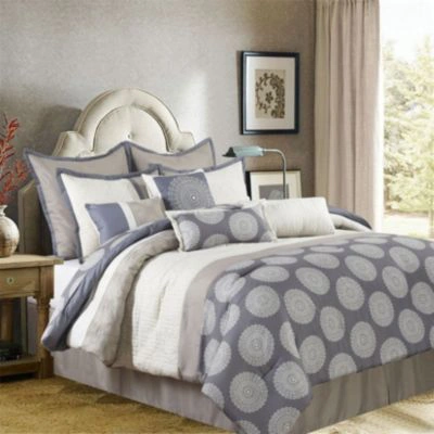 Nanshing Dante 10 Pc. Comforter Set Collection Bedding In Grey