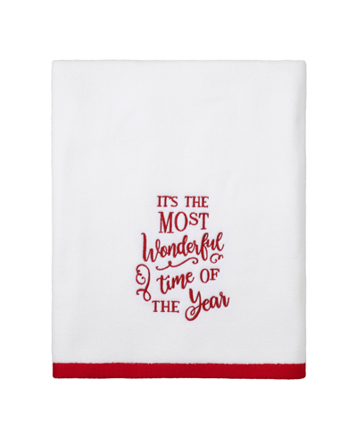 Avanti Sparkle Bath Towel Bedding In White