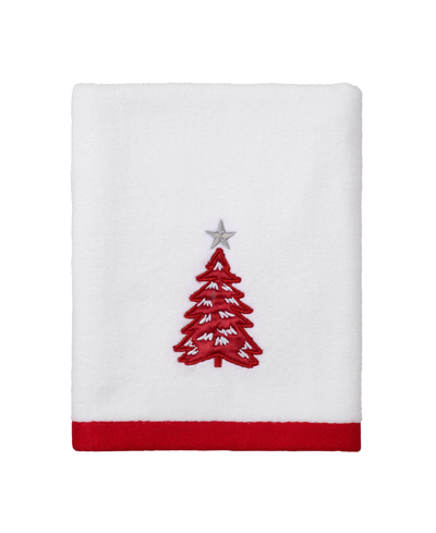 Avanti Sparkle Hand Towel Bedding In White