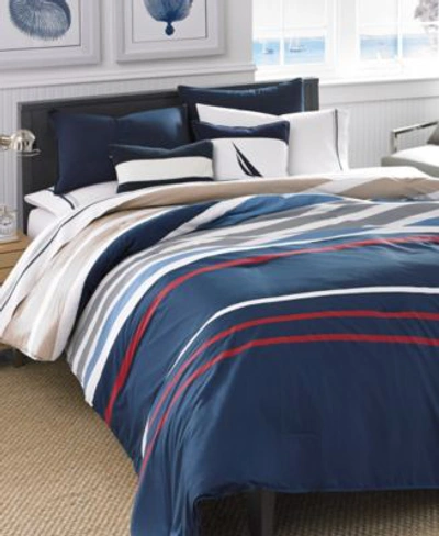 Nautica Bradford Duvet Collection Bedding In Navy