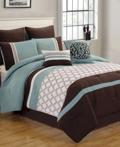 Riverbrook Home Tolbert 8 Pc. Comforter Sets Bedding In Blue