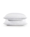Unikome Quilted Goose Feather 2 Pack Pillows In White