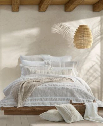White Sand Driftwood Stripe Duvet Covers Bedding In Linen