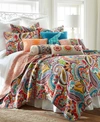 LEVTEX RHAPSODY PAISLEY REVERSIBLE QUILT SETS