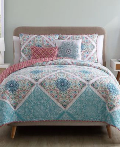 Vcny Home Windsor Reversible Quilt Sets In Multi