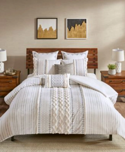 Ink+ivy Inkivy Imani Cotton Duvet Cover Mini Sets Bedding In Ivory