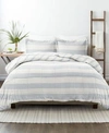 Ienjoy Home Home Premium Distressed Stripe Reversible Comforter Sets Collection Bedding In Distressed Stripe