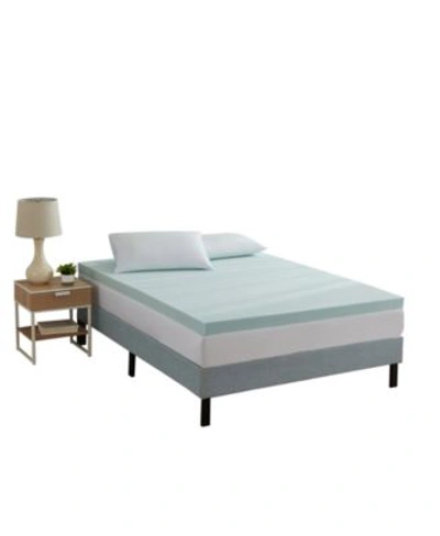 Nestl Bedding Nestl Gel Infused Mattress Topper Ventilated Design Memory Foam 2 Mattress Pad Collection In Ice Blue