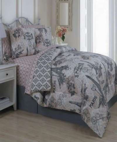 Avondale Manor Cherie 8 Pc. Bed In A Bags Bedding In Coral