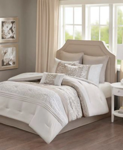 510 Design Ramsey Embroidered Comforter Sets Bedding In Neutral
