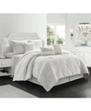 Nanshing Blossom 7 Piece Comforter Set Bedding In White