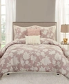 Stratford Park Elsie 5 Piece Comforter Set Collection In Blush