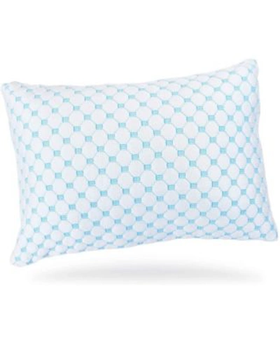 Nestl Bedding Heat Moisture Reducing Ice Silk Gel Infused Memory Foam Pillows In White
