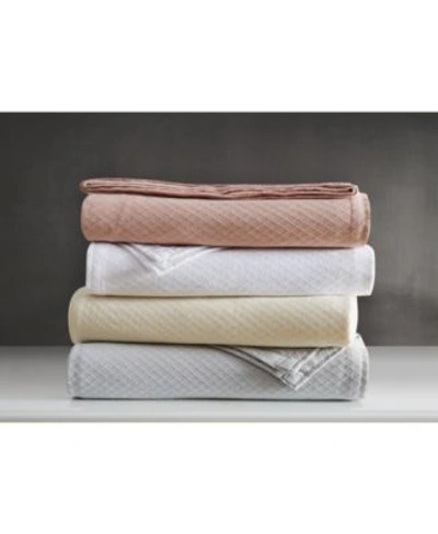 Charisma 100 Cotton Deluxe Woven Blankets Bedding In Beige