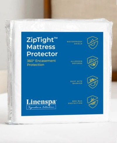 Linenspa Signature Collection Ziptight Encasement Mattress Protector In White