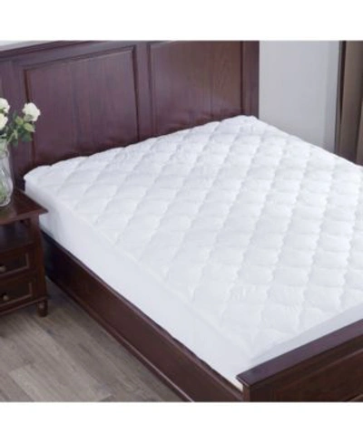 St. James Home Puredown Top Alternative Mattress Pad Four Leaf Clover Collection In White